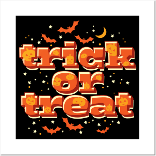 Halloween Trick or Treat Posters and Art